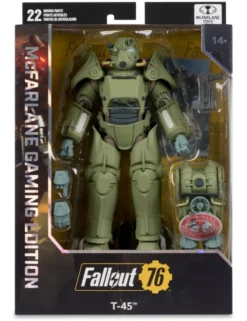 Mc Farlane Fallout 76 T-45 Military Armor Red Platinum Edition Gaming Edition