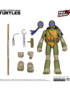 McFarlane Teenage Mutant Ninja Turtles Page Punchers 4 Figures Set with Comic