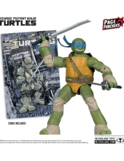 McFarlane Teenage Mutant Ninja Turtles Page Punchers 4 Figures Set with Comic