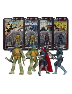 McFarlane Teenage Mutant Ninja Turtles Page Punchers 4 Figures Set with Comic