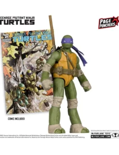 McFarlane Teenage Mutant Ninja Turtles Page Punchers 4 Figures Set with Comic