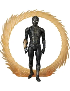Medicom Toy MAFEX Spider-Man No Way Home Spider-Man Black & Gold Suit Version