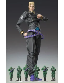 Medicos Super Action Statue JoJo's Bizarre Adventure Diamond is Unbreakable Keicho Nijimura & Bad Company