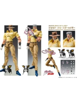 Medicos Super Action Statue JoJo's Bizarre Adventure Stardust Crusaders Joseph Joestar & Iggy