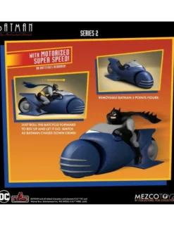 Mezco Batman The Animated Series 5 Points Batman & Batcycle