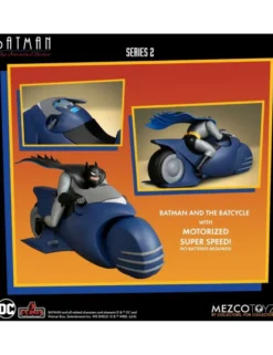 Mezco Batman The Animated Series 5 Points Batman & Batcycle