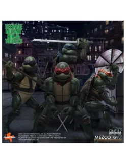 Mezco Toys The One 12 Collective Teenage Mutant Ninja Turtles (1990) Action Figure Boxed Set