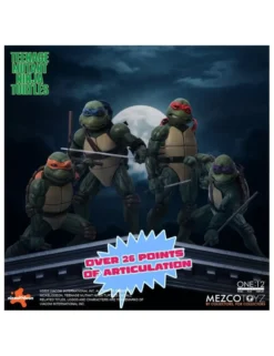 Mezco Toys The One 12 Collective Teenage Mutant Ninja Turtles (1990) Action Figure Boxed Set