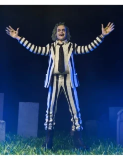 Neca Beetlejuice Black and White Suit