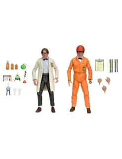 Neca Teenage Mutant Ninja Turtles 2 Lab Coat Professor Perry & Hazmat Suit Professor Perry