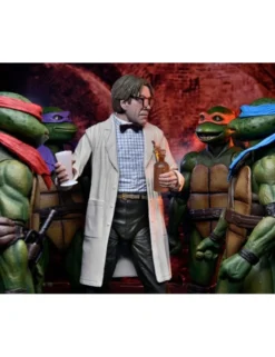 Neca Teenage Mutant Ninja Turtles 2 Lab Coat Professor Perry & Hazmat Suit Professor Perry