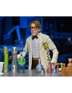 Neca Teenage Mutant Ninja Turtles 2 Lab Coat Professor Perry & Hazmat Suit Professor Perry