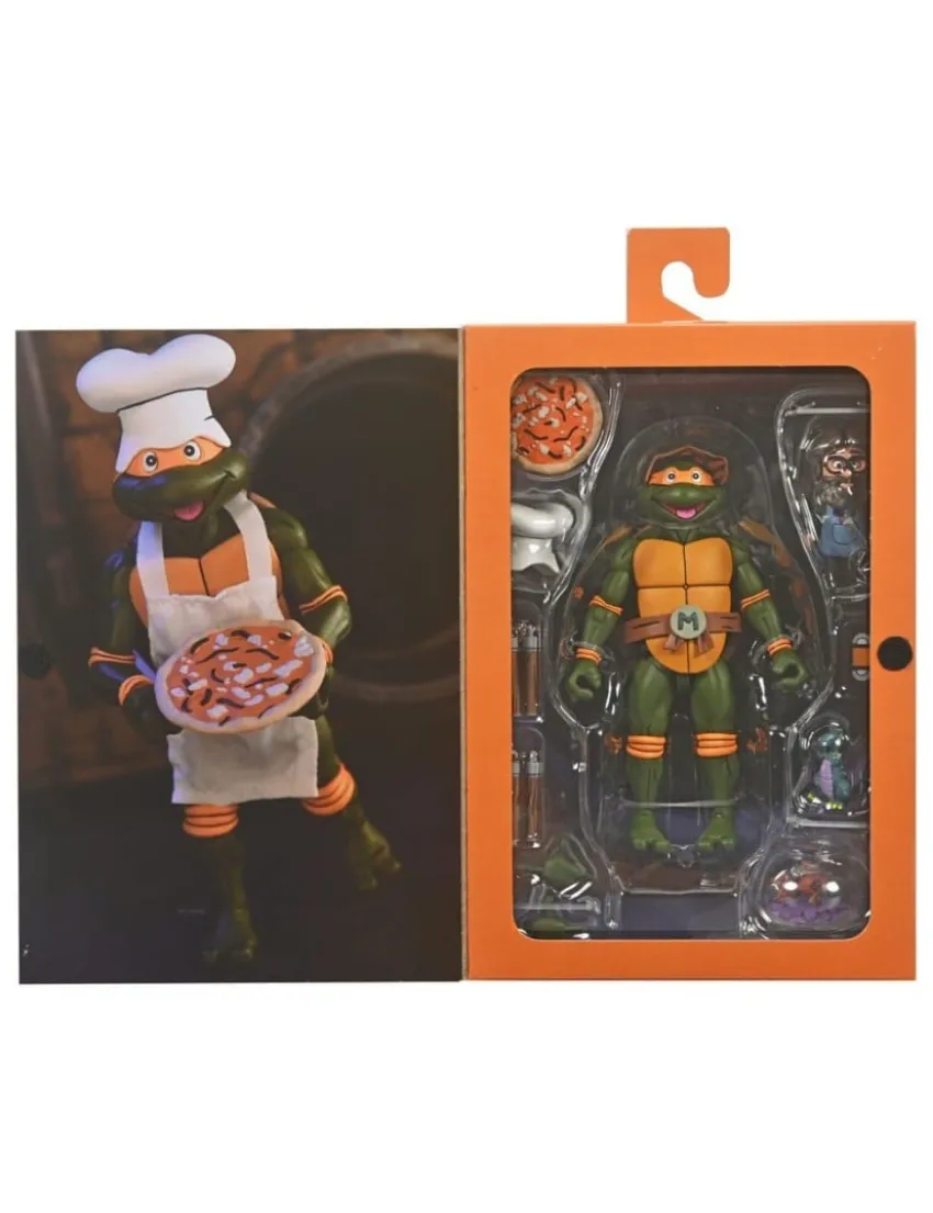 Neca Teenage Mutant Ninja Turtles VHS Animated Series Pizza Club Michelangelo