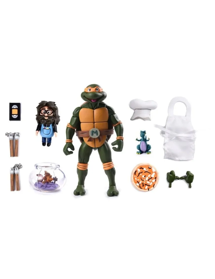 Neca Teenage Mutant Ninja Turtles VHS Animated Series Pizza Club Michelangelo