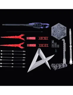 P-Bandai Real Grade RG 1/144 Mobile Suit Gundam Hyper Mega Bazooka Launcher for RX-93-ν2 Hi-ν Gundam Fin Funnel Display Set