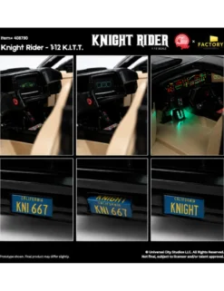 Ramen Toy Knight Rider K.I.T.T. Vehicle & Michael Knight Action Figure 1/12 Scale Limited Edition Set