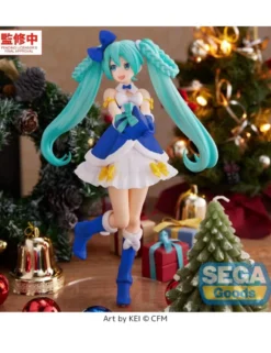 Sega High Premium Figure Vocaloid Hatsune Miku Sapphire Christmas Version