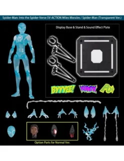 Sentinel SV Action Spider-Man Into The Spider-Verse Miles Morales Transparent Version