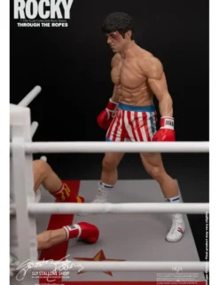 Sly Stallone Rocky Over Drago Through The Ropes 1/10 Statue