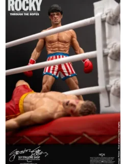 Sly Stallone Rocky Over Drago Through The Ropes 1/10 Statue