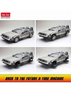 Sunstar Back to the Future 2 Delorean 1/18 Die-Cast Scale Model
