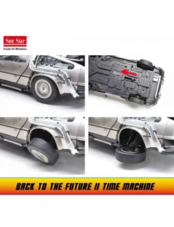 Sunstar Back to the Future 2 Delorean 1/18 Die-Cast Scale Model