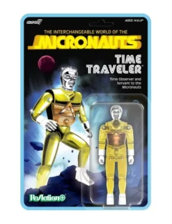 Super7 ReAction+ Micronauts Time Traveler Translucent Yellow