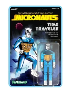 Super7 ReAction+ Micronauts Time Traveler Translucent Blue