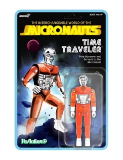 Super7 ReAction+ Micronauts Time Traveler Translucent Orange