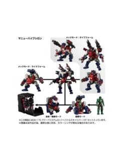 Takara Tomy Diaclone Reboot DA-115 Powered System Set Battles Caliber