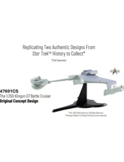 Takara Tomy Star Trek The Motion Picture Klingon D7 Battle Cruiser Original Concept Design DieCast Replica 1/350