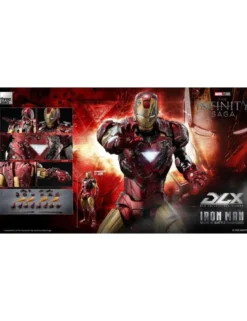 Threezero Avengers Infinity Saga DLX Collectible Figure Iron Man Mark VI Battle Damaged 1/12 Scale