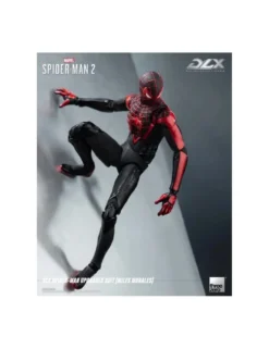 Threezero Marvel's Spider-Man 2 DLX Collectible Figure Spider-Man Upgraded Suit Miles Morales