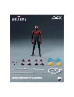 Threezero Marvel's Spider-Man 2 DLX Collectible Figure Spider-Man Upgraded Suit Miles Morales