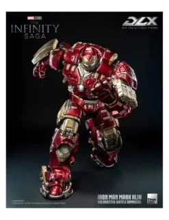 Threezero Marvel The Infinity Saga DLX Collectible Figure Iron Man Mark XLIV Hulkbuster Battle Damaged