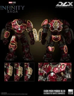 Threezero Marvel The Infinity Saga DLX Collectible Figure Iron Man Mark XLIV Hulkbuster Battle Damaged