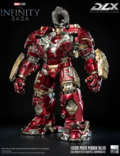 Threezero Marvel The Infinity Saga DLX Collectible Figure Iron Man Mark XLIV Hulkbuster Battle Damaged
