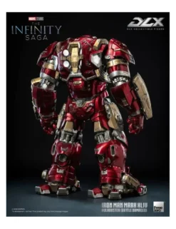 Threezero Marvel The Infinity Saga DLX Collectible Figure Iron Man Mark XLIV Hulkbuster Battle Damaged