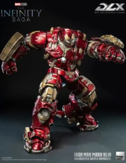 Threezero Marvel The Infinity Saga DLX Collectible Figure Iron Man Mark XLIV Hulkbuster Battle Damaged