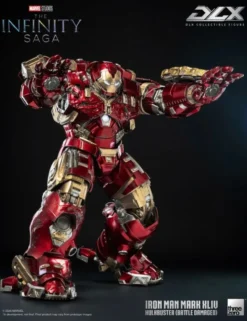 Threezero Marvel The Infinity Saga DLX Collectible Figure Iron Man Mark XLIV Hulkbuster Battle Damaged