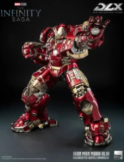 Threezero Marvel The Infinity Saga DLX Collectible Figure Iron Man Mark XLIV Hulkbuster Battle Damaged