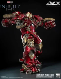 Threezero Marvel The Infinity Saga DLX Collectible Figure Iron Man Mark XLIV Hulkbuster Battle Damaged