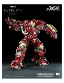 Threezero Marvel The Infinity Saga DLX Collectible Figure Iron Man Mark XLIV Hulkbuster Battle Damaged