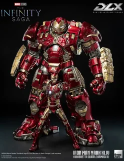 Threezero Marvel The Infinity Saga DLX Collectible Figure Iron Man Mark XLIV Hulkbuster Battle Damaged