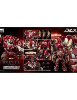 Threezero Marvel The Infinity Saga DLX Collectible Figure Iron Man Mark XLIV Hulkbuster Battle Damaged
