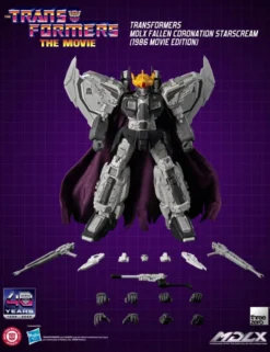 Threezero Transformers The Movie 40th Anniversary MDLX Articulated Figures Series Starscream Fallen Coronation 1986 Movie